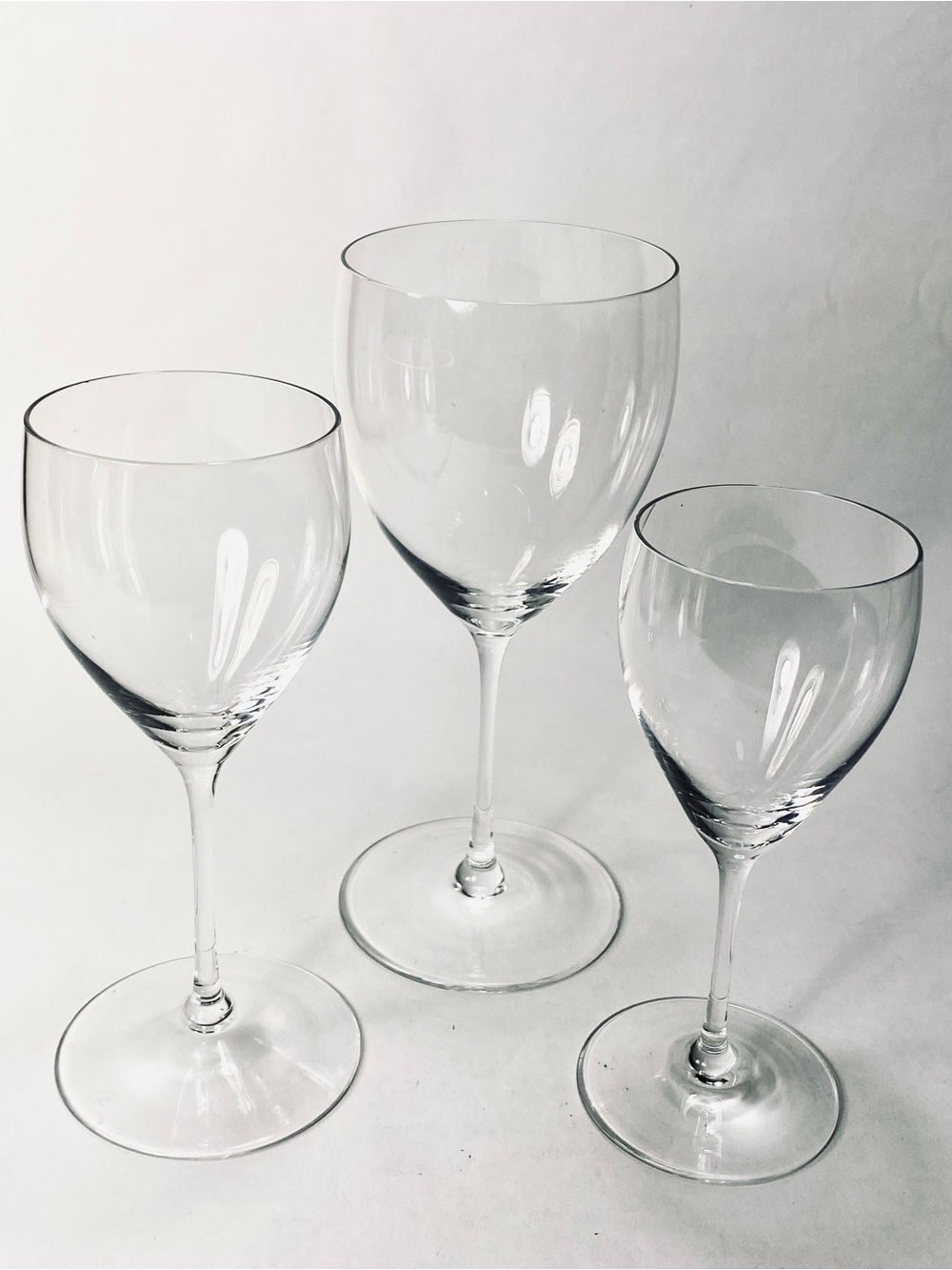 3pc Peill & Putzler Thin Stem Wine Glasses Elegant Stemware Tasting Set